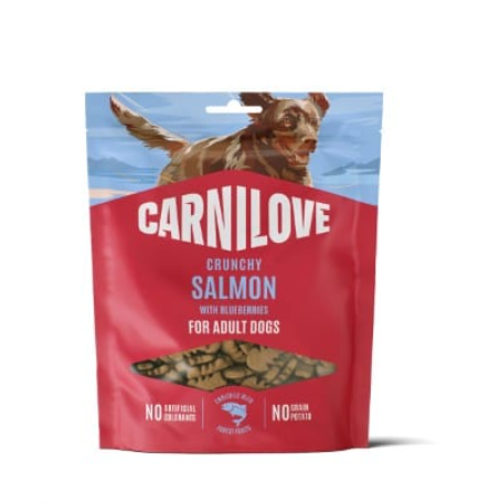 CL Dog - Crunchy Snack - Salmon with Blueberries 200 g