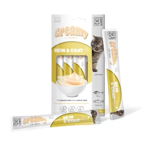 M-PETS Creamy Cat Functional treat Skin & Coat - Tuna & Salmon 60g